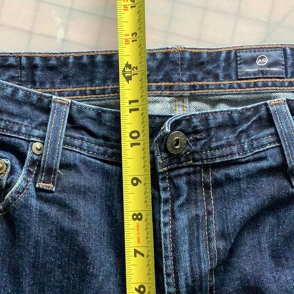 AG Adriano Goldschmied Everett Slim Straight Jeans Dark Wash Size 36x34 - Picture 9 of 9